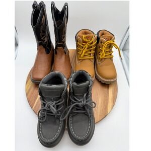 Boys Boot Bundle Size 11T Rollda /Size 10 Levis /Size 10 Avalanche    0327